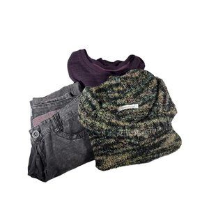 Womens Large Bundle of Outerwear Sweater Jegging Turtle Neck Bundles